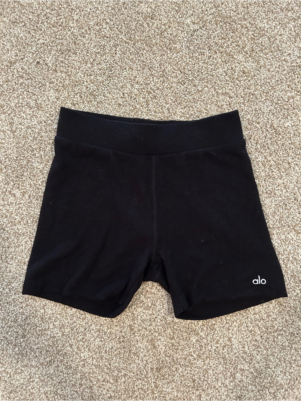 Alo High-Rise Black Women's Active Shorts